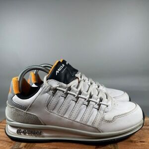 K Swiss McLaren Formula 1 Team Mens White Orange Casual Sneakers Shoes Size 7